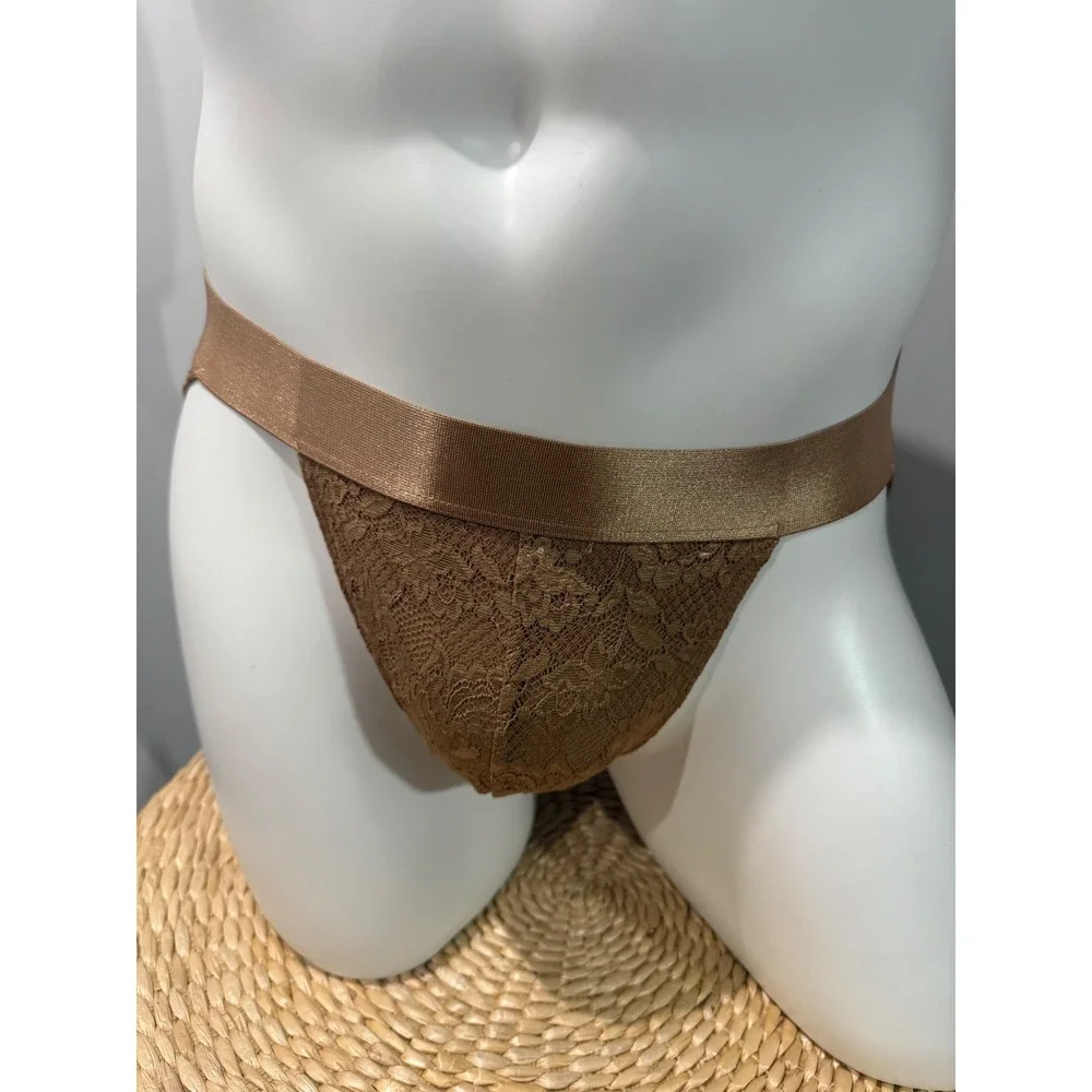 Cosabella Never Say Never Men's Sports Brief Sheer Lace Brief Quattro NWT L